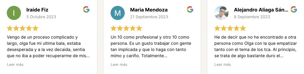 reseñas google obylagom nutricionista online