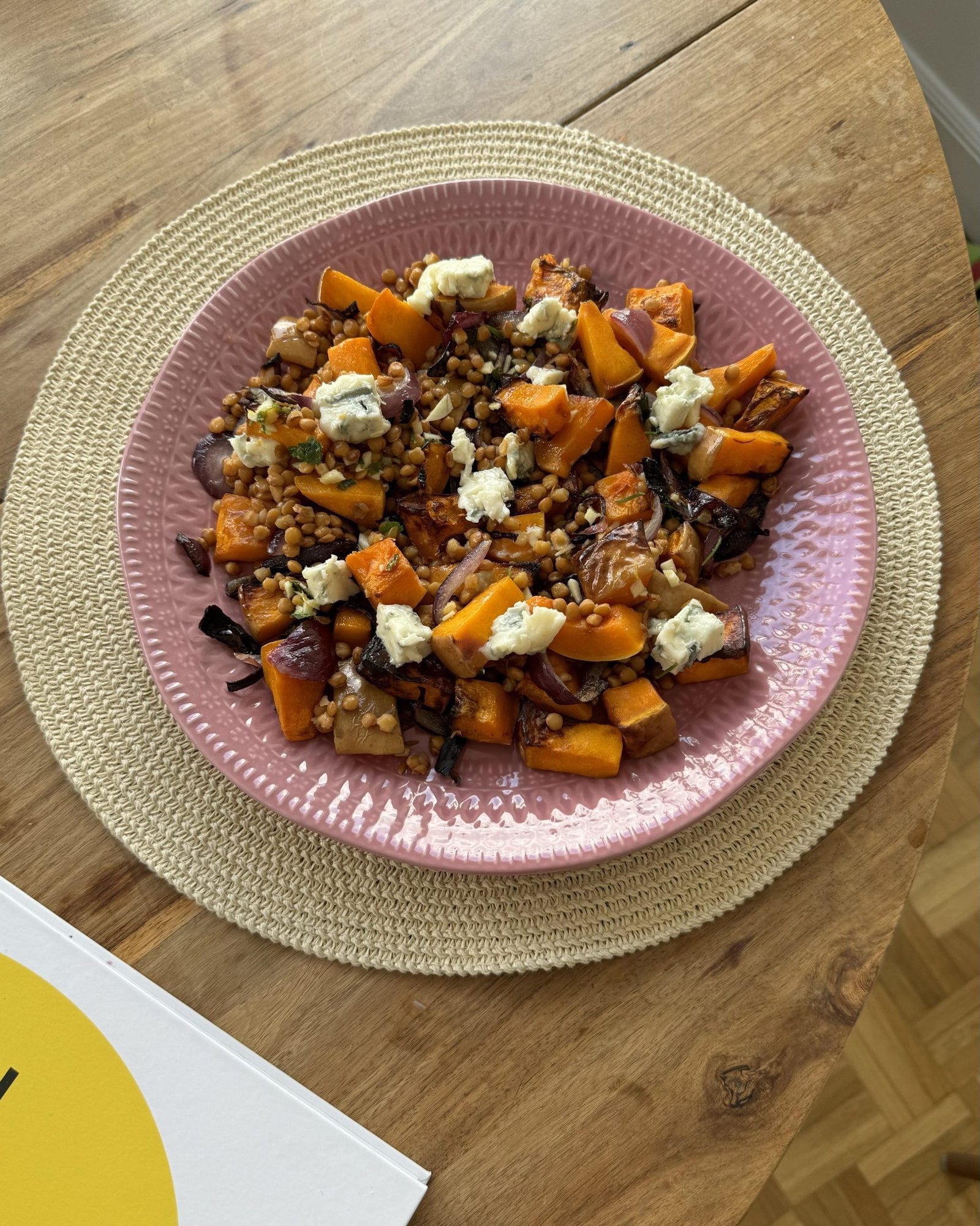 lentejas con calabaza